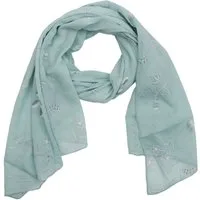 MIRROSI Modeschal Asymmetrischer Schal, Made in Italy 20% Seide 80% Baumwolle, (ca.170x77cm, Leicht und bequem, wunderschönes Muster), Damen Halstuch ideal für Frühling, Sommer und Herbst