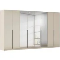 OTTO home Drehtürenschrank Kleiderschrank Kleiderschränke Schrank Garderobe AGORDO mit Glasfront (in zwei Griff-Farben, Breiten 91-405 cm) durchdachte Innenausstattung, in 8 Breiten und 2 Höhen MADE IN GERMANY