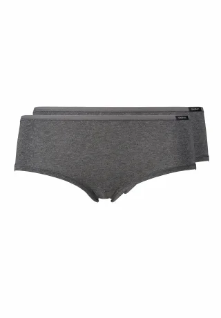 SKINY - Skiny Damen Panty Doppelpack Cotton Advantage anthra melange - Gr. - 36