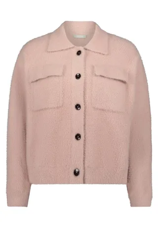 AMBER & JUNE - Winter-Strickjacke natur - Gr. - 44