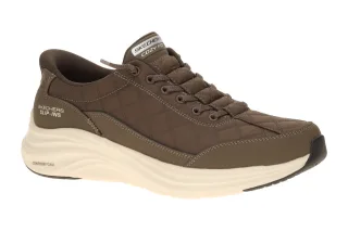 Skechers CONTOUR FOAM 232619 BRN braun - bequeme Slipper f?r Herren
