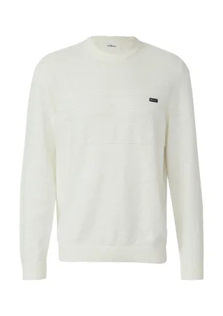 s.Oliver - Strickpullover creme - Gr. - XXL