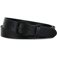 Frentree Ledergürtel Herren Damen aus echtem Leder 3 cm breiter, MADE IN GERMANY Jugendliche und Erwachsene können es nutzen, kürzbar, Schwarz