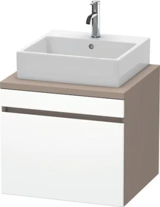 Duravit DuraStyle Konsolenwaschtischunterbau wandhängend Weiß & Basalt Matt 600x548x512 mm - DS53100 DS531001843