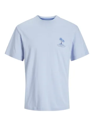 JACK&JONES - JJSUMMER VIBES TEE SS CREW NECK Chambray Blue - Gr. - M