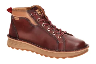 Pikolinos W3J-8509C1 Alava Damen Slipper rot arcilla bequem mit Keilsohle