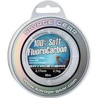 Savage Gear Angelschnur Savage Gear Soft Fluorocarbon 0,17mm 50m 2,1kg, (50-St)