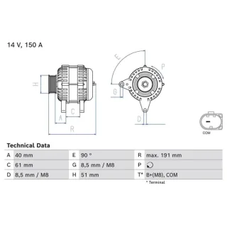 Bosch Lichtmaschine 150A Audi A4 A5 Q5 2,0 0986085020