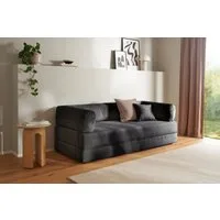 homsy by Ana Johnson Schlafsofa Folda Dauerschläfer, B: 206 cm, Liegefl. 181x198 cm, mit Bett-/Schlaffunktion, inkl. 1x Zierkissen, Tonnentaschenfederkern