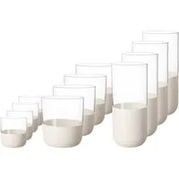 Villeroy & Boch Gläser-Set Manufacture Rock Bargläser 12er Set, 12-tlg., Kristallglas