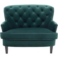 ATLANTIC home collection 1,5-Sitzer Leo, XXL-Sessel mit Taschenfederkern und Samtveloursbezug