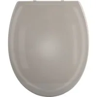 spirella WC-Sitz HARRY, Premium Toilettendeckel aus leichtem PP Thermoplast Kunststoff, hohe Stabilität, bruchsicher, Edelstahl Scharniere mit Quick-Release-Funktion zur einfachen Schnellreinigung, Soft Close Absenkautomatik, oval, taupe