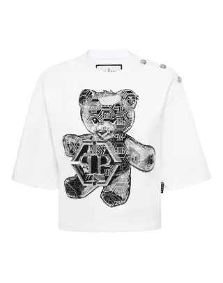 T-Shirt Rundhalsausschnitt Teddy