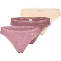 sloggi T-String 3er Pack GO Crush (Spar-Set, 3-St) String - Baumwolle - Atmungsaktiv - Komfortabel und atmungsaktiv