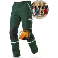 TMG International Arbeitshose Arbeitshose Bundhose Cargohose Style Arbeitshose Herren mit Kniepolstertaschen in Übergrößen erhältlich