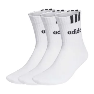 adidas 3-Streifen Linear Half-Crew Cushioned Socken 3er Pack