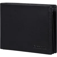 Samsonite Geldbörse ATTACK 2 SLG, Leder, schwarz, 11 Kartenfächer (kein Set), hochwertiges Leder - klassisches Design - kompaktes Format