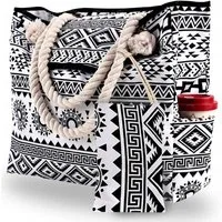 Blusmart Strandtasche Große Strandtasche für Damen mit kleiner Geldbörse (Segeltuch Umhängetasche, Beach Bag, Einkaufstasche Wasserdicht), Für Reisen, Strand, Schwimmbad