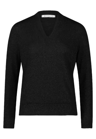 Betty & Co - Langarm-Shirt schwarz - Gr. - L