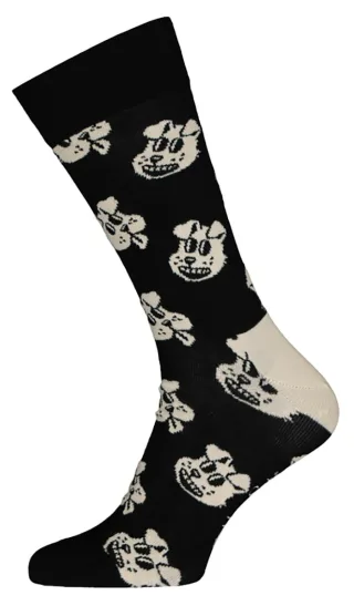 Happy Socks Neuheiten Bunte Helle Baumwollmischung Hundesocken - Schwarz