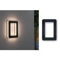 Paulmann LED Außen-Wandleuchte Solar Hausnummer, LED fest integriert, Warmweiß, LED-Modul, Hausnummern, Buchstaben wählbar, Akku wechselbar