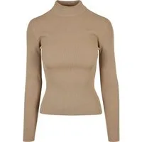 URBAN CLASSICS Rundhalspullover Urban Classics Damen Ladies Rib Knit Turtelneck Sweater (1-tlg)