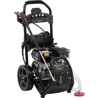Hillvert Hochdruckreiniger Benzin Flächenreiniger 4500 W 7 PS 200 bar 20 m Schlauch Räder, 4500 W, Fördermenge max: 9 l/h