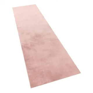 Paco Home Hochflorteppich, Pink, Kunststoff, Rechteckig, 80x300 cm, strapazierfähig, für Fußbodenheizung geeignet, Teppiche & Böden, Teppiche, Hochflorteppiche & Shaggys
