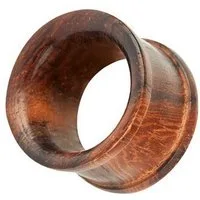 Taffstyle Plug Piercing Organic mit Holz Double Flared Braun, Flesh Tunnel Ohr Plug Ear Piercing Organic Holz Double Flared Braun