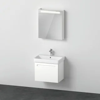 Duravit Duravit No.1 Möbelwaschtisch mit Waschtischunterbau und Spiegelschrank 650x450x2000 mm - N10 N10157L18180000