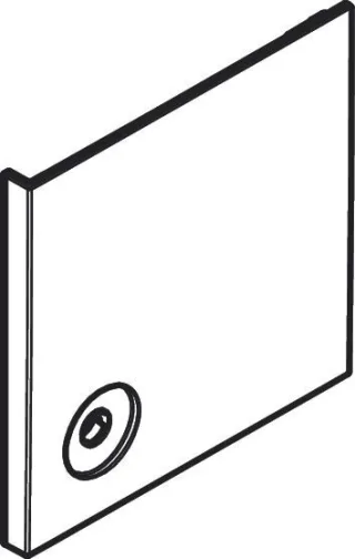 Hansgrohe Shower Select Comfort E Drucktaster square links chrom, 94947000 94947000