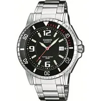 CASIO TIMELESS COLLECTION Quarzuhr MTD-1053D-1AVES, Armbanduhr, Herrenuhr, Datum, bis 20 bar wasserdicht, Edelstahlarmband