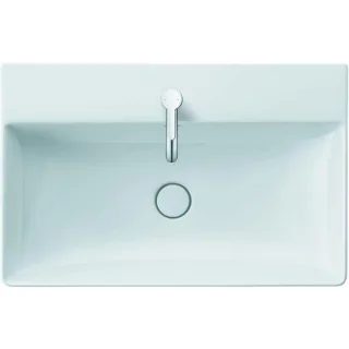 Duravit DuraSquare Möbel-Waschtisch 2353800041 80 x 47 cm, ohne Überlauf, mit Hahnlochbank, 1 Hahnloch, weiß