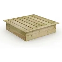 Wickey Sandkasten King Kong mit Sitzrand & abnehmbarem Deckel - Verschiedene Größen -, (Ideal für kreativen Sandspaß mit Freunden & Geschwistern, Fördert Kreativität & Motorik durch Sandspiele), Kesseldruckimprägniertes Holz mit 5 Jahren Garantie*