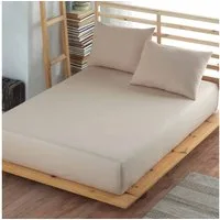 Nordic Schiller Spannbettlaken Spannbettlaken-Set aus 100 % Baumwolle, Ranforce-Stoff, Unifarben, Hypoallergen