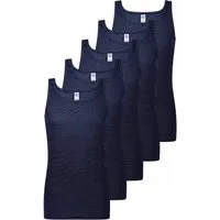 ESGE - Die Wäsche-Macher Unterhemd 5er Pack - Feinripp Ringel (Spar-Set, 5-St) Unterhemd / Tanktop - Baumwolle - Strapazierfähig