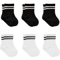 bistyle Socken für Babys Neugeborene Babysocken Jungen Mädchen Kurzsocken (Set, 6-Paar, 6er-Pack) gerippt Bio-Baumwolle GOTS zertifiziert 0-6 Monate bis 2-3 Jahre