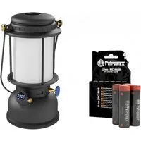 Petromax Gartenleuchte Petromax LM500 LED Laterne Schwarz Set inklusive Akku PX-LM500-Black