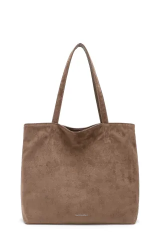 EMILY & NOAH - Shopper E&N Eva Suede taupe 900 - Gr. - OS