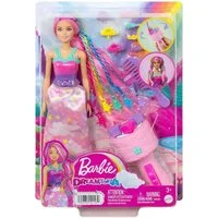 Mattel® Anziehpuppe Mattel HNJ06, Barbie Dreamtopia: Flechtspaß Puppe, Stylingwerkzeug &
