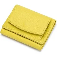 Cachito Mini Geldbörse Schlichte kleine Geldbörse aus Leder für Frauen (1-tlg), mit Kartenschlitz, RFID-Diebstahlschutzbürste, 10 x 7 x 3cm