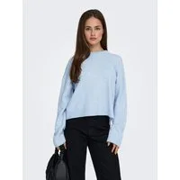 ONLY Rundhalspullover ONLSIMONI L/S O-NECK PULLOVER KNT NOOS Materialmix, regular fit