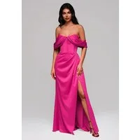 OMBRE Abendkleid Elegantes Abendkleid mit Korsett-Oberteil und Beinschlitz