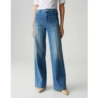 OPUS PANTS Palazzohose MELLY GROOVE Mid Rise aus Spanish Cotton Mix