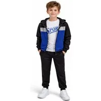 Fashion Boy Trainingsanzug Kinder Trainingsanzug 3-tlg. Freizeitanzug mit T-Shirt JF4033e (Set)