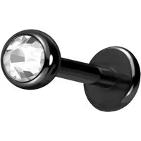 PIERCINGLINE Piercing-Set Titan Labret KRISTALL (Labrets, 1-tlg)