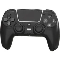 Wigento Wireless Gaming Controller für PS5 Hall Effekt Dual Vibration Schwarz PlayStation 5-Controller (Hall Effekt, 6 Achsen Gyroskop, Dual Vibration)