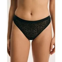 ESOTIQ Slip Slip Desire, Animal Print, glatte Microfaser, transparent