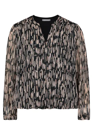 Betty & Co - Schlupfbluse black-nature - Gr. - 38