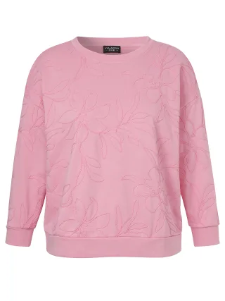 VIA APPIA DUE - Sweatshirt U-Boot 1/1 Arm Stickerei orchidee - Gr. - 46